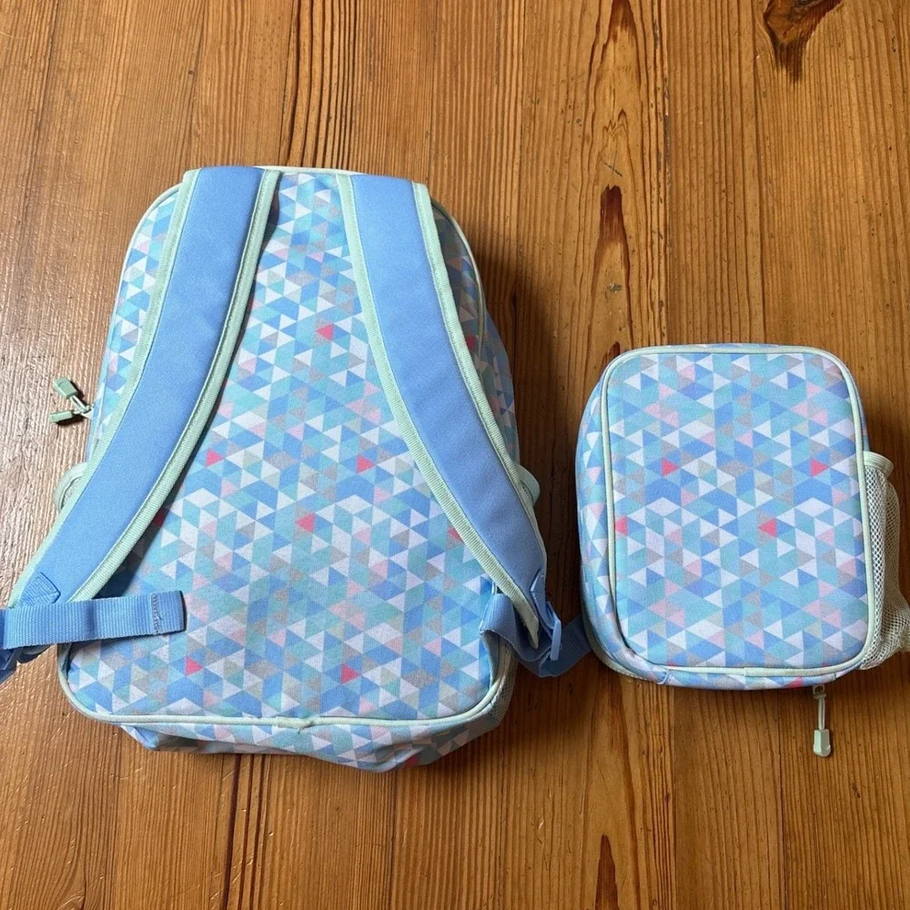 Disney Frozen Backpack and Lunch Box Kids Blue Anna Elsa Olaf Set SIZE One Size